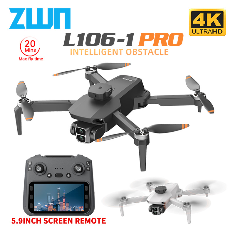 Drone Gps Module - Drone professionnel GPS L106-1PRO avec écran