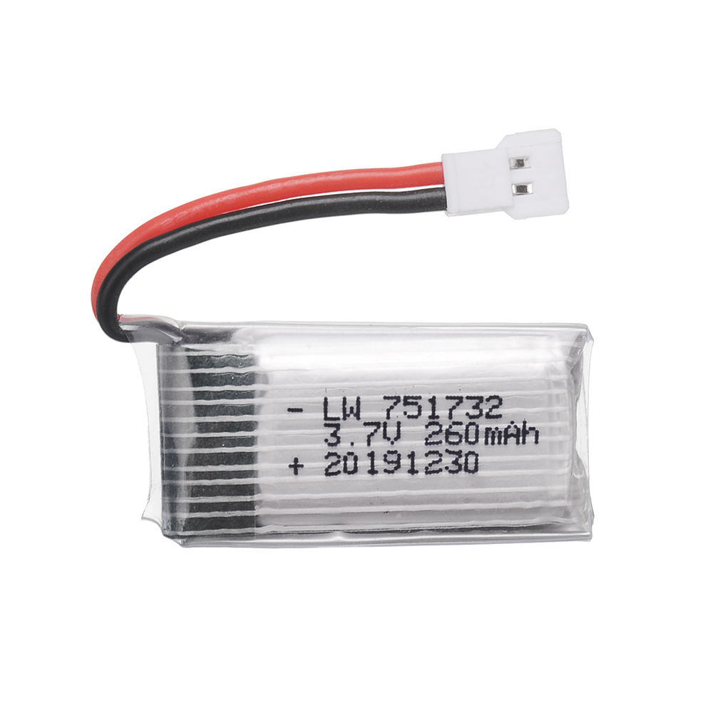 Batterie Lipo 3,7 V 260 mAh av - Eachine Drone E010 avis et prix
